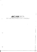 Arcam DELTA-90 - Service Manual 